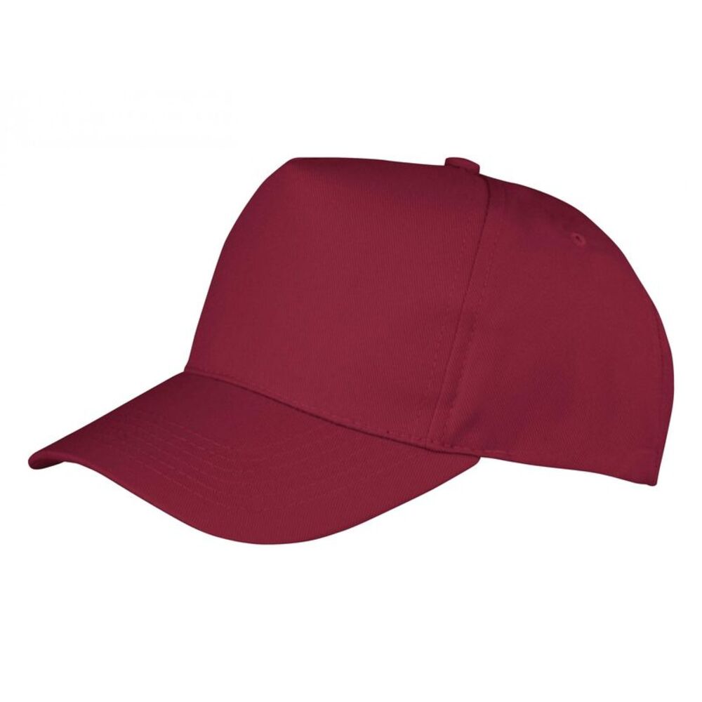 Result Headwear Childrens/Kids Boston 5 Panel Baseball Cap / Burgundy
